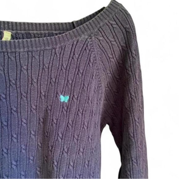 ∘₊✧ Y2K Aeropostale Cable Knit with butterfly logo | XL | Excellent condition! - Picture 4 of 8